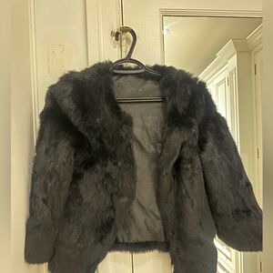 Chic Black fur jacket